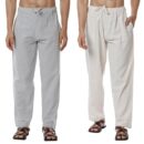 Aatman One Size Men's Eco-Friendly Cotton Pyjama Pack of 2