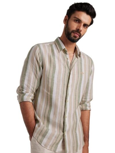 Andamen Khaki Men's Linen Shirt