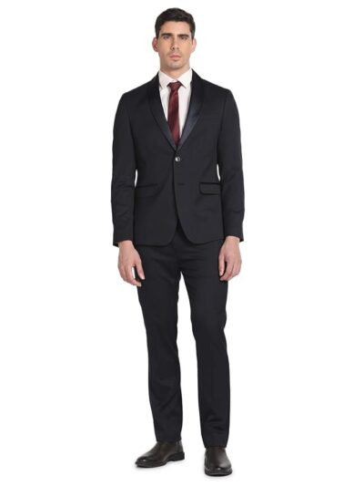 Arrow Men's Polyester Double Breasted Business Suit Pants Set