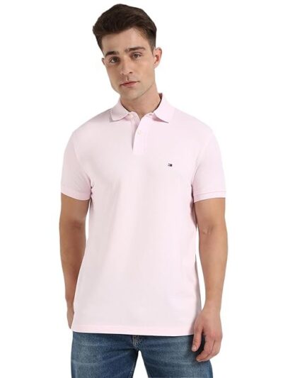 Tommy Hilfiger Men's Solid Regular Fit T-Shirt