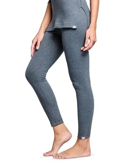 Boldfit Bottom Thermal Wear for Women Regular Fit Leggings Winter Wear for Women Natural Insulation Lower Body Warmer for Women Cotton-Viscose Thermals