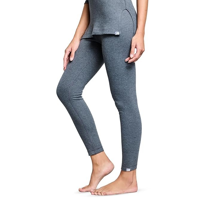 Boldfit Bottom Thermal Wear for Women Regular Fit Leggings Winter Wear for Women Natural Insulation Lower Body Warmer for Women Cotton-Viscose Thermals